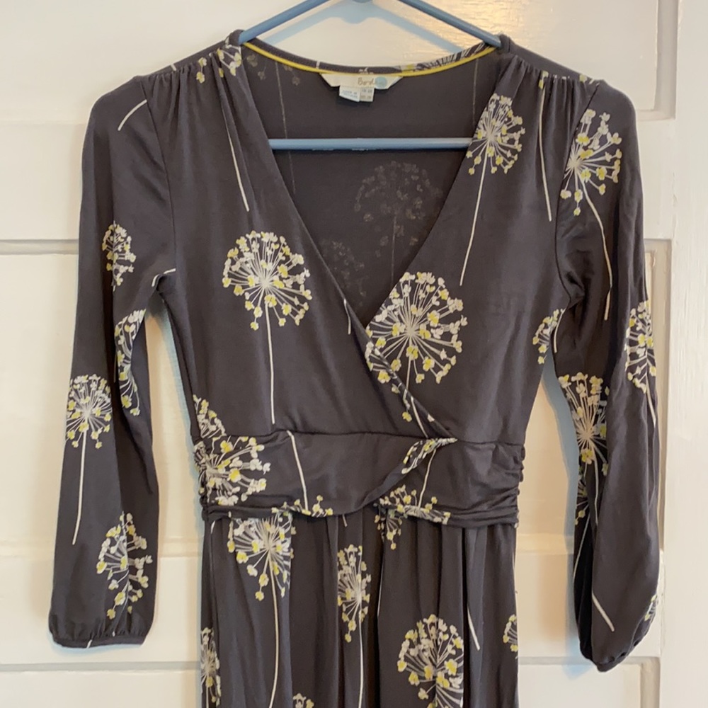 Boden crossover faux wrap dress
